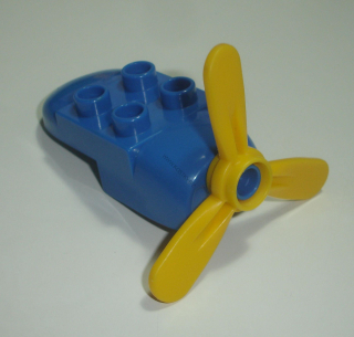 Lego Duplo D45038 (62679, 62670b) tryska pro letadlo modrá se žlutou vrtulí 1 ks POUŽITÉ