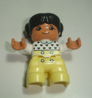 Lego Duplo D80851 (47205pb069) figurka dítě holčička POUŽITÉ