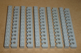 Lego 507095-X (3895) technic kostka 1x12 10 ks POUŽITÉ