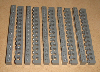 Lego 507135-X (32018) technic kostka 1x14 10 ks POUŽITÉ