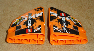 Lego 529517-X (64394, 64680) technic panel s nálepkou 1 pár POUŽITÉ