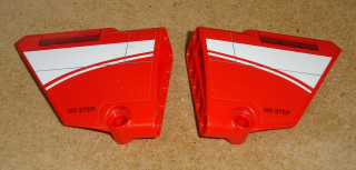 Lego 529522-5X (64394, 64680) technic panel s nálepkou 1 pár POUŽITÉ