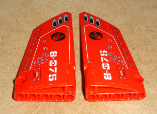 Lego 529667-6X (64392, 64682) technic panel s nálepkou 1 pár POUŽITÉ