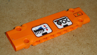 Lego 530331-3 (15458) technic panel 3x11x1 s nálepkou 1 ks POUŽITÉ