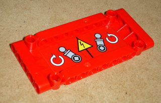 Lego 530416-3 (64782) technic panel 5x11x1 s nálepkou na obou stranách 1 ks POUŽITÉ