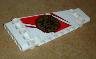 Lego 530486-4 (18945) technic panel 5x11x1 zkosený s nálepkou 1 ks POUŽITÉ