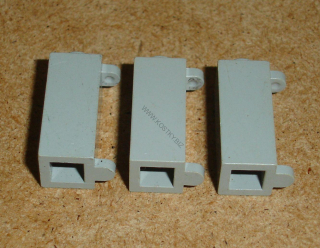 Lego 151075-2X (3581) držáky oken, dveří (horší stav, poškrábané viz foto) 3 ks POUŽITÉ
