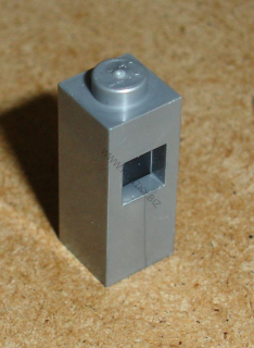 Lego 151105 (15444) kostka spec. 1x1x2 s otvorem 1 ks POUŽITÉ