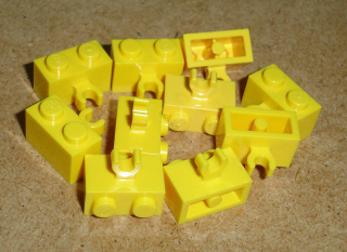 Lego 152000-X (30237b) kostky s klipem 10 ks POUŽITÉ