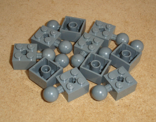 Lego 507705-X (57909) technic kostka 2x2 s kulovým kloubem 10 ks POUŽITÉ