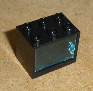 Lego 925007-2 (4532b, 4533) polička, skříňka 2x3x2 s dvířky (tr. l. blue) 1 ks POUŽITÉ