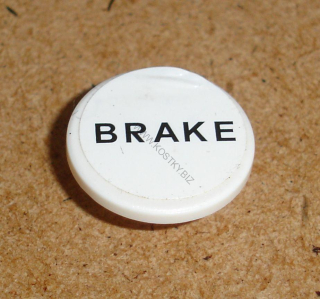 Lego 939028 (30261pb011) dopravní značka s nálepkou "BRAKE" 1 ks POUŽITÉ