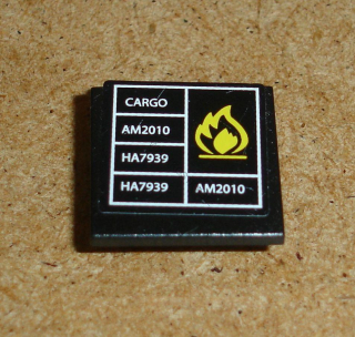Lego 939194 (30258pb020) dopravní značka s nálepkou (set 7939) 1 ks POUŽITÉ
