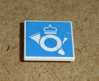 Lego 939188 (30258pb006) dopravní značka (pošta - logo) 1 ks POUŽITÉ