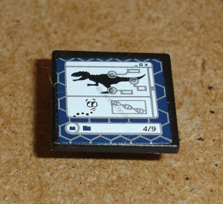 Lego 939436 (15210pb004) značka s nálepkou (dinosaurus) 1 ks POUŽITÉ