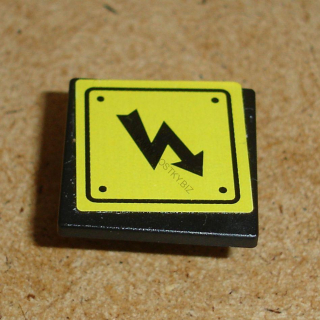Lego 939400 (15210pb005) značka s nálepkou (elektřina - logo) 1 ks POUŽITÉ