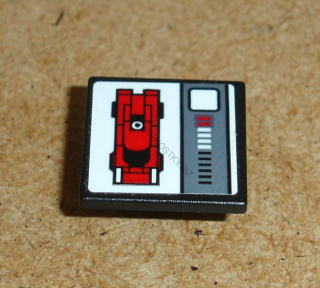 Lego 939526 (15210pb045) značka s nálepkou (auto) 1 ks POUŽITÉ