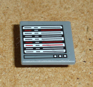 Lego 939350 (15210pb014) značka s nálepkou (monitor) 1 ks POUŽITÉ