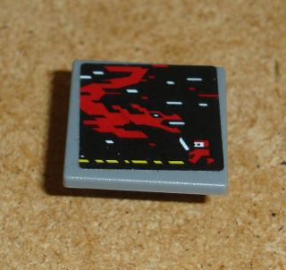 Lego 939558 (15210pb063) značka s nálepkou (videohra s drakem) 1 ks POUŽITÉ