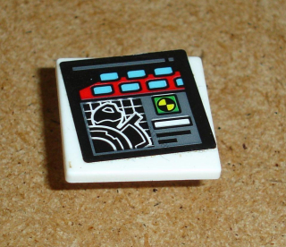 Lego 939486 (15210pb078) značka s nálepkou (monitor) 1 ks POUŽITÉ