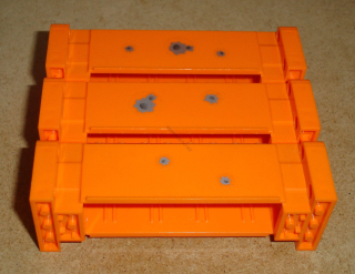 Lego 928265-3X (52041) část jeřábu s nálepkou 4x12x3 3 ks POUŽITÉ