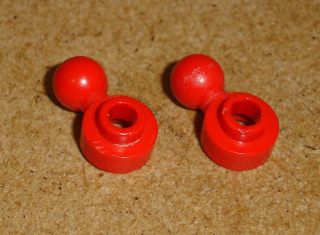 Lego 700393-2X (3614a) kulatá destička 1x1 (horší stav, vrypy) 2 ks POUŽITÉ