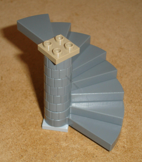 Lego 943686 (40243c02) točité schodiště (8 schodů) POUŽITÉ