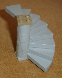 Lego 943687 (40243c02) točité schodiště (8 schodů) POUŽITÉ