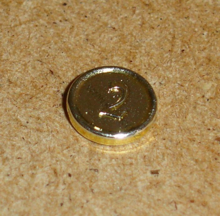 Lego 790366 (97053b) mince "2" 1 ks POUŽITÉ