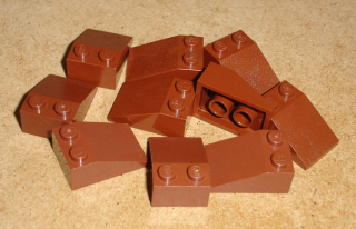 Lego 301510-X (3298) šikmá, střecha 33 3x2 10 ks POUŽITÉ
