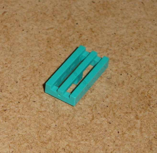 Lego 250921 (2412b) destička hladká speciální 1x2 mřížka 1 ks POUŽITÉ