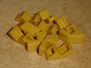Lego 303175-X (28192) šikmá, střecha 45 2x1 speciální 10 ks POUŽITÉ