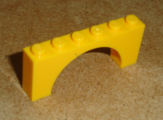 Lego 421655 (15254) mostový oblouk 1x6x2 1 ks POUŽITÉ