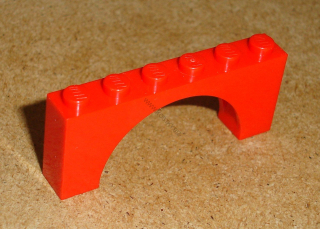 Lego 421735 (15254) mostový oblouk 1x6x2 1 ks POUŽITÉ