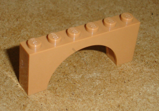 Lego 421820 (3307) mostový oblouk 1x6x2 1 ks POUŽITÉ