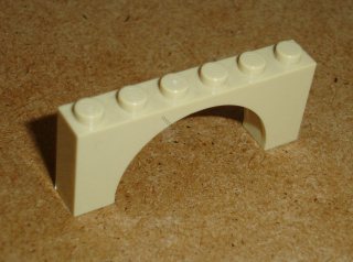 Lego 421885 (12939) mostový oblouk 1x6x2 1 ks POUŽITÉ