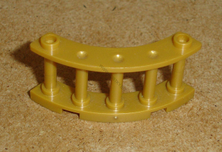 Lego 425585 (30056) plot, zábradlí zahnuté 4x4x2 1 ks POUŽITÉ