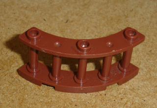 Lego 425655 (21229) plot, zábradlí zahnuté 4x4x2 1 ks POUŽITÉ