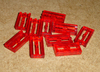 Lego 265520-X (2412b) destička hladká speciální 1x2 mřížka 20 ks POUŽITÉ
