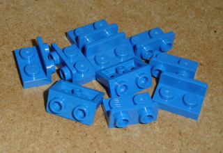 Lego 252535-X (99780) bracket 1x2 - 1x2 inverted 10 ks POUŽITÉ