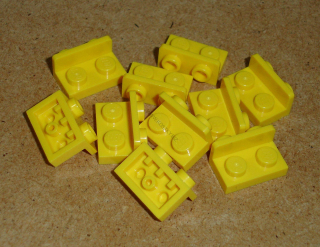 Lego 252655-X (99780) bracket 1x2 - 1x2 inverted 10 ks POUŽITÉ