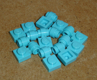 Lego 255100-X (4081b) destička speciální 1x1 s klipem 10 ks POUŽITÉ