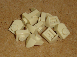 Lego 255645-X (15070) destička speciální 1x1 se zubem 10 ks POUŽITÉ