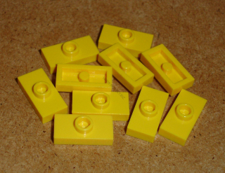 Lego 256350-X (3794a) destička speciální 1x2 10 ks POUŽITÉ
