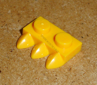 Lego 256535 (15208) destička speciální 1x2 se zuby 1 ks POUŽITÉ