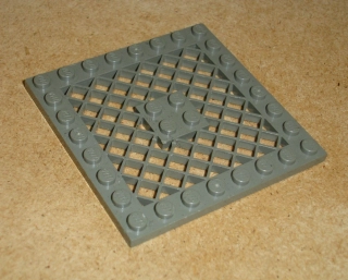 Lego 261920-2 (4151a) destička speciální 8x8, s mříží (horší stav, vrypy) 1 ks POUŽITÉ