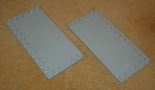 Lego 267585-6X (6178) destička hladká speciální 6x12 (stav viz foto, škrábance) 2 ks POUŽITÉ