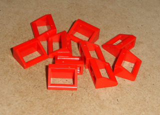 Lego 265895-X (2432) destička hladká speciální 1x2 s držadlem 10 ks POUŽITÉ