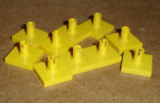 Lego 266435-X (2460) destička hladká speciální 2x2 s pinem 10 ks POUŽITÉ