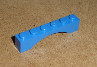 Lego 421480 (3455) mostový oblouk 1x6 1 ks POUŽITÉ